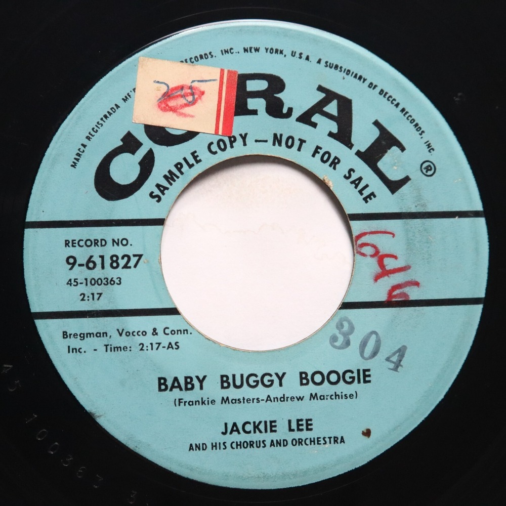 JACKIE LEE - BABY BUGGY BOOGIE / SIPPIN' SODA - *PROMO*